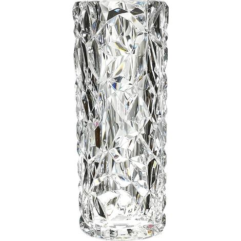 Vase en Plastique incassable pour décoration d'intérieur, Vase épais et Transparent pour Fleur en Forme de Diamant comme du Verre, Grande Taille pour fête de Mariage, 29.5 cm de hautx11.4 cm de Large (1/5)