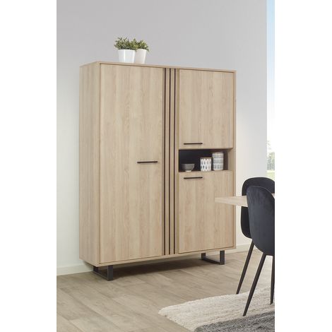 Vaisselier/argentier moderne chêne sable Madera (1/5)
