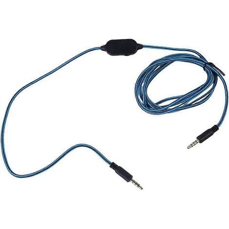 Nylongeflochtenes Gaming-Headset-Soundkabel für AW310H mit einfacher Stummschaltung (1/4)