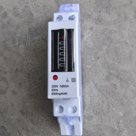 Compteur d'énergie électrique monophasé 1P sur rail DIN 5(60)A classe 1 à compteur réf 8548 100 g – Livraison gratuite