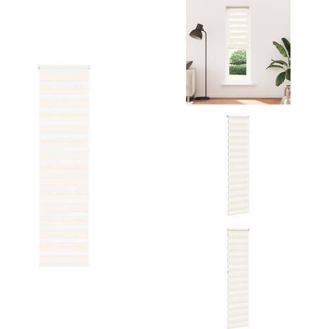 Store zèbre beige marbré largeur du tissu 55,9 cm polyester - Store Zébré - Stores Zébrés - Store À Enrouleur Zébré - Double Store À Enrouleur (1/5)