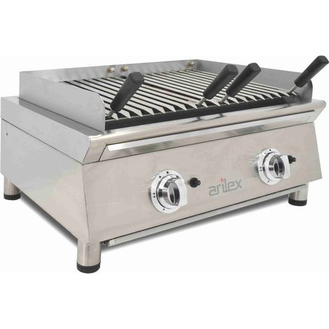 Grill à gaz - 70 cm - Pierre volcanique - Arilex (1/5)