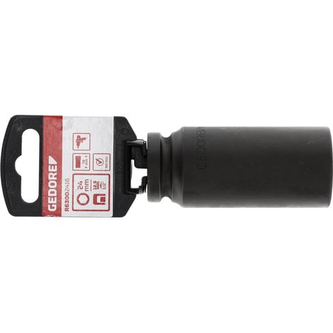 R63002416 Vaso de impacto 1/2" hexagonal 24 mm longitud 78 mm (1/4)