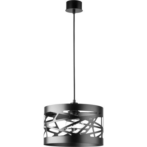 Suspension moderne déco noire Ø30 E27 Moduł Frez Sigma