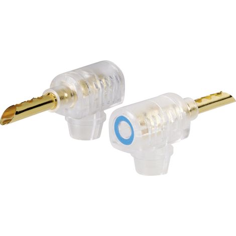 TRU COMPONENTS  Bananenstecker Stecker, gewinkelt Stift-Ø: 4 mm Schwarz 1 St.