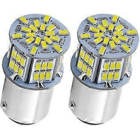 Lampadina LED bianca 1157, 54 SMD, 1080 lumen, compatibile con lampadine LED 7528, 2357 e 2057 per luci di stop, posizione, parcheggio e retromarcia. (1/5)