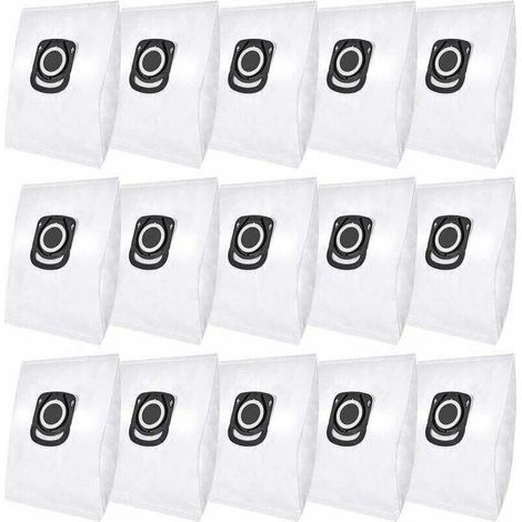15 sacs à poussière de rechange pour Rowenta Hygiene+ ZR200520 ZR200720 Swirl R39. Compatibles avec Rowenta Compact Power, X-Trem Power & Silence Force (modèles RO64xx RO63xx RO68xx RO39xx).