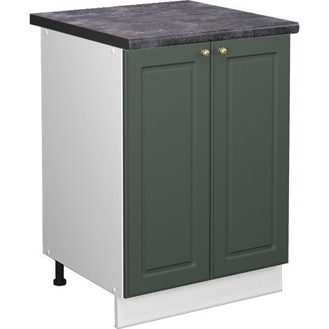 Mobiletto base cucina Fame-Line, Verde-oro rustico, 60 cm , PL Antracite, Vicco (1/5)