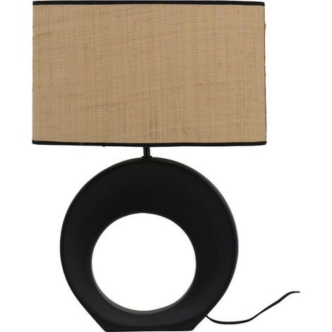 Anori-Lampe, Keramik, schwarz, H. 60 cm, E27, SEYNAVE SEYNAVE