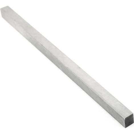 Foret de tournage carré en acier rapide - Barre en acier blanc pour gravure - 8 mm x 8 mm x 200 mm (1/5)