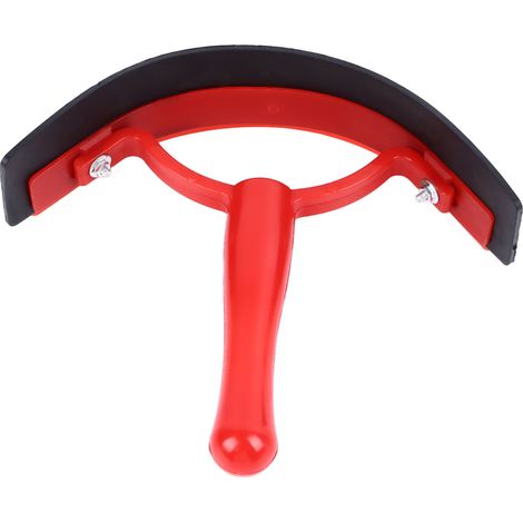 Grattoir à sueur pour chevaux, professionnel, efficace et confortable à utiliser, pour le bain des chevaux, rouge. (1/5)