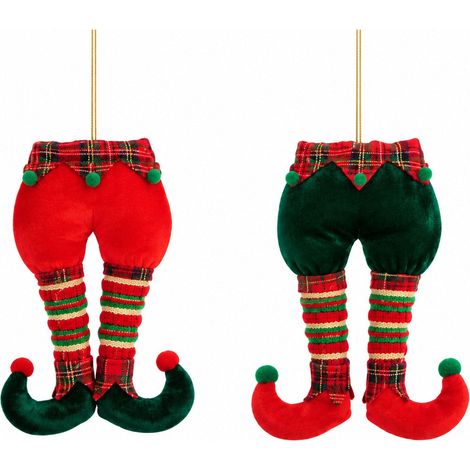 Ad Trend Decorazione Natalizia Gambe Elfo Assortita 14x3xH34 cm 1 Pz – Addobbo di Natale (1/2)