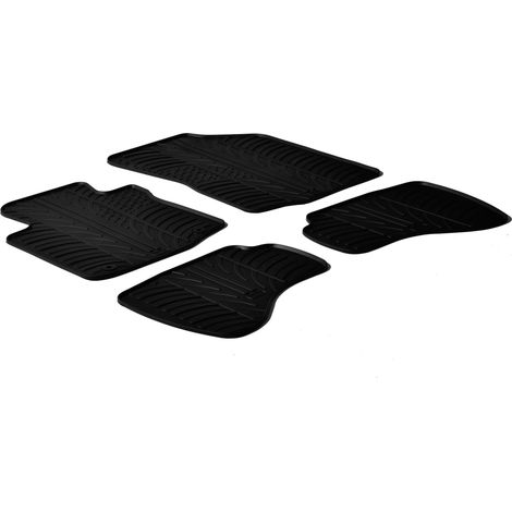 Set tappeti su misura in gomma - compatibile per Citroen C1 3p (05/0505/14) 2 fix lato guida - Citroen C1 5p (05/0505/14) 2 fix lato guida - Peugeot 107 3p (07/0512/14) 2 fix lato guida - Peugeot
