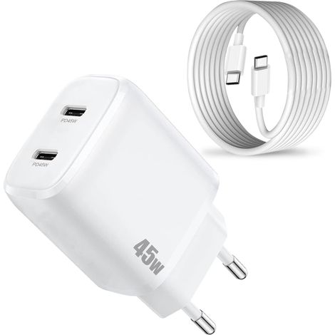 Chargeur pour Samsung A57 5G/A56/A55/A54,Chargeur Samsung Charge Rapide 45W (1/5)