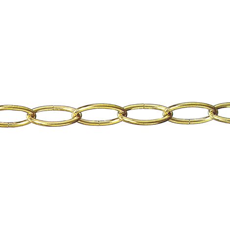 CATENA PER LAMPADARI OVALE  Ø filo mm. 3,2 25.00 metri