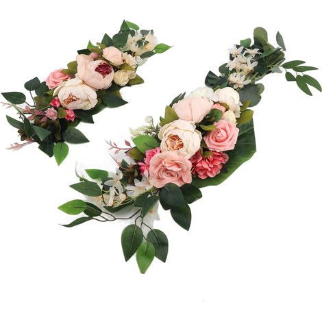 Fleur artificielle drapante arche mariage polyvalente décoration florale rose panneau bienvenue mariage (1/5)