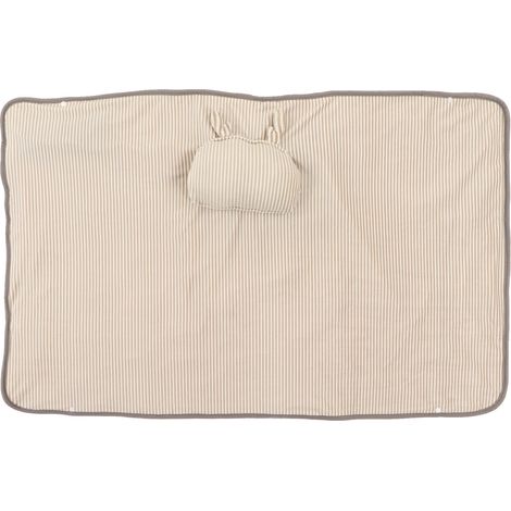 Couverture chauffante électrique à chauffe rapide, coussin chauffant USB avec réchauffeur de mains, marron (1/5)