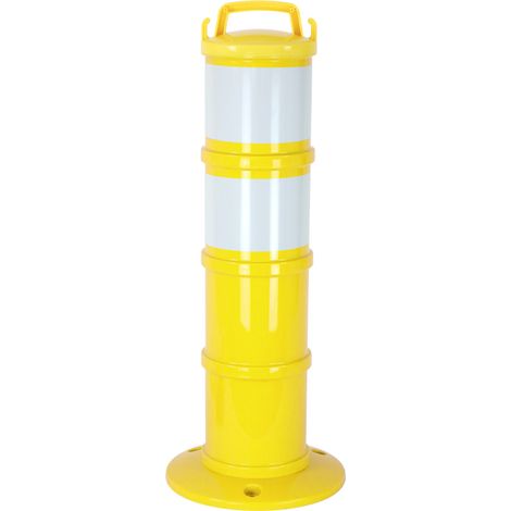 Balise de signalisation modulable Jaune avec deux bandes rétroréfléchissantes - 1090064 (1/3)