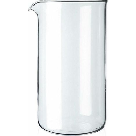 Verre à piston de rechange  - 8 tasses - Transparent - 1 litre - Diamètre 10 cm (1/5)