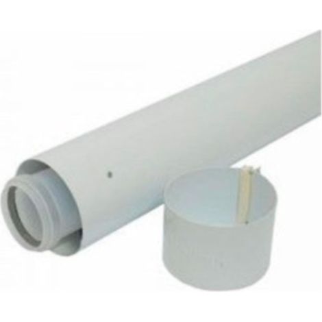 Tubo prolongación 60/100 X 0.5 mt. para calderas de condensación de Vaillant (1/2)