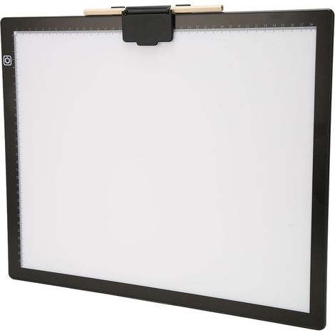 Table lumineuse A3 pour dessin et peinture au strass, 5 V/2 A, 6 500 K, 6 niveaux de température de couleur, avec pince magnétique. (1/5)