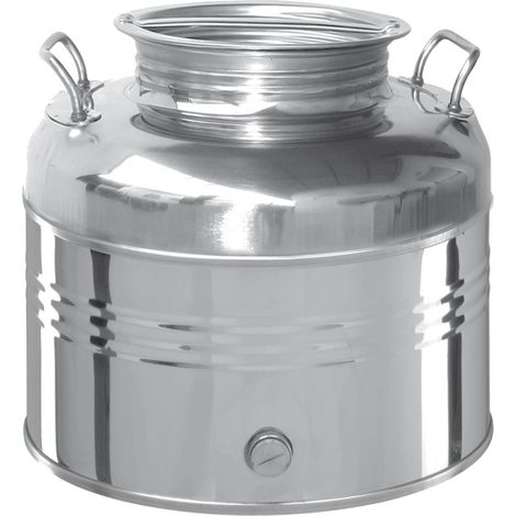 Contenitore fusto bidone acciaio inox 15 litri per olio OliVari (1/4)