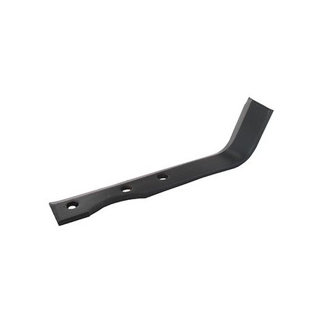 Coltello a fragola sinistro per motocoltivatore adattabile su Solo - L: 175mm, diametro foro ø 8,5mm, interasse 40/70mm. Tipo sarchiatrice.