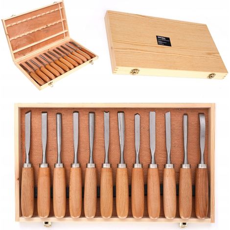Bildhauermeißel-Set, 12-teilig, im Etui KD11775 (1/5)