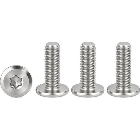 Vis Inox M4x20mm, 20 Pièces Vis Torx à Tête Plate MéCaniques (1/5)