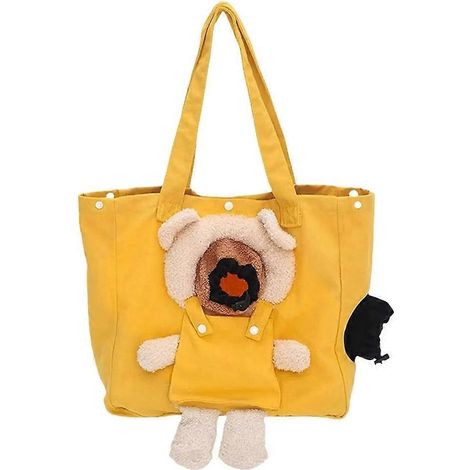 Sac de transport souple pour chat avec bandoulière et trou de ventilation, idéal pour les voyages et le transport de chiots et chatons en extérieur. (1/5)