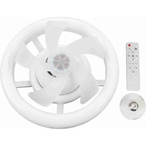 Ventilateur Plafond LED avec Éclairage Réglable, 3 Températures de Couleur, Télécommande Intégrée (1/5)