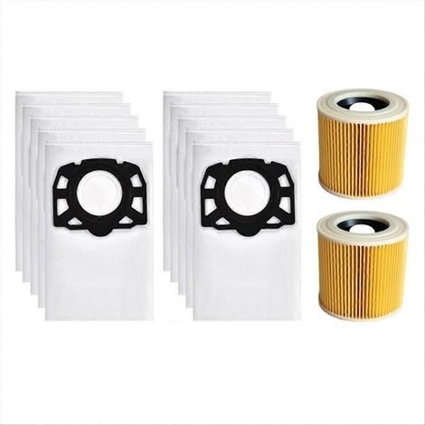 Sacs et filtres pour aspirateurs WD2 Plus, WD3, WD3s, KFI 357, SE4001, SE4002, KA 40 - Pièces de rechange pour sacs 2.863-314.0 (1/5)