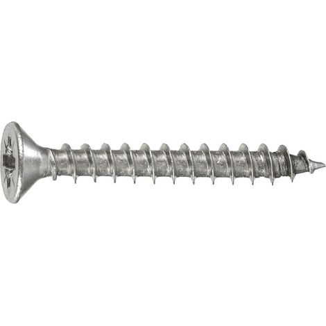 Connex Universalschrauben 3.5 x 25 mm PZ 2 Senkkopf - 125 Stück Edelstahl Holzschrauben