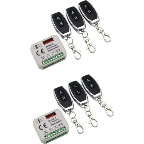 Récepteur Portail Garage 433MHz 868MHz Double Kit Télécommande Distance 300-900MHz 9-30V (1/4)