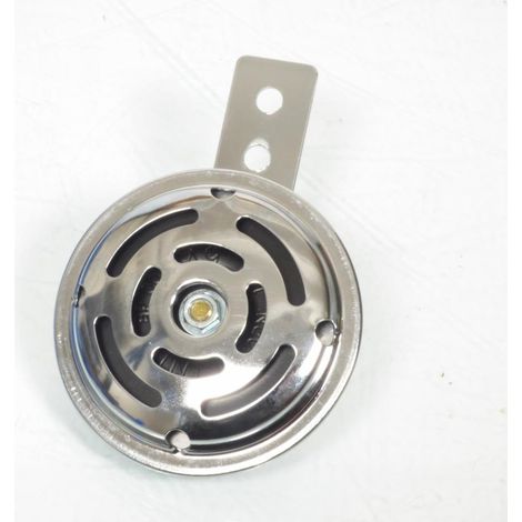 runde Hupe verchromt linli Ø70mm 6v ac 100db neu für motorrad 50 (1/5)