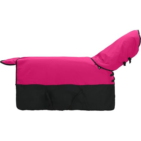 Horse Blanket Pink and Black 125 cm Polyester vidaXL