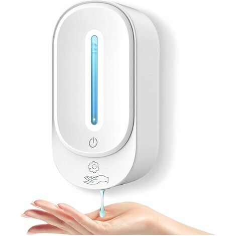 ZOLGINAH 350 ml Distributeur de Savon Automatique, sans Contact Distributeur de Savon Mains Libres , étanche IPX4, pour Famille, école, Bureau, Hôtel, Restaurant (1/5)