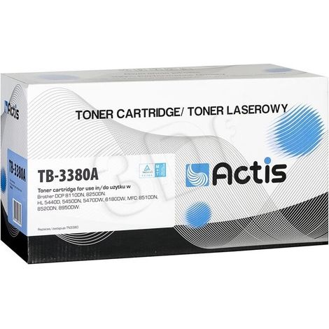 ACTIS TB-3380A - Tóner Brother TN-3380, 8000 páginas, negro