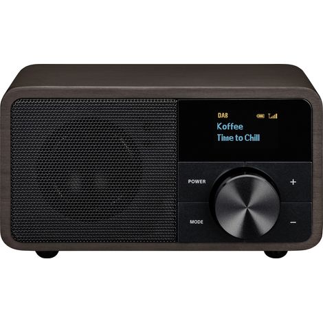Sangean Genuine Mini DDR-7 Tischradio DAB+, UKW AUX, Bluetooth® Dunkelbraun (1/5)