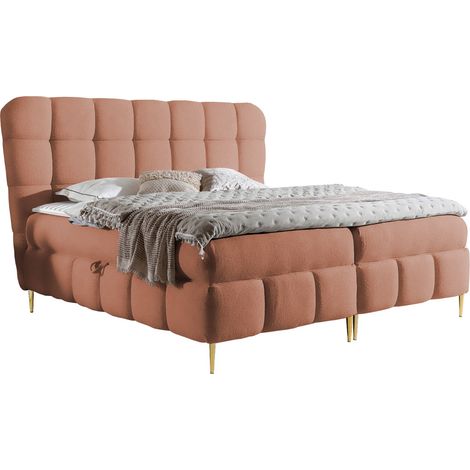 Lit boxspring Musica, Freya 210.32, Continental, Double, 160x200, Tissu, Disponible, 184x208x122cm (1/5)