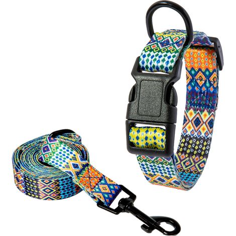 Collier et laisse pour chien, collier basique souple et résistant pour chiots de petite et moyenne taille