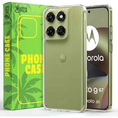 Custodia UrbanPalm per Motorola Moto G67, silicone, trasparente (1/5)
