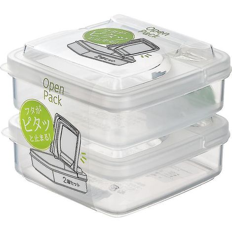 Aufbewahrungsbox für 2 Scheiben japanischen Käse, Kühlschrank mit Klappdeckel, Aufbewahrungsbox für Zwiebeln, Ingwer und Knoblauch, Aufbewahrungsbox für Obst, Stück Butter.