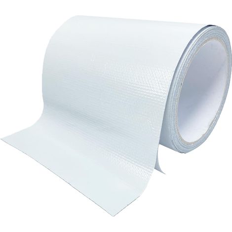 Ruban de réparation imperméable pour auvents, bâches en plein air, tentes, couvertures de bateau, auvents, voiles Kit de réparation pour fissures Résistant aux UV(12 cm Blanc) (1/5)