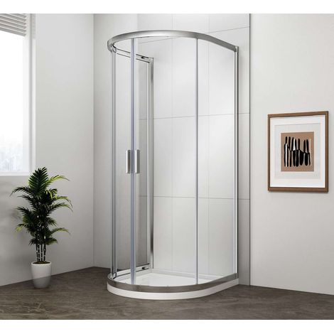 Polysan Easy Line - Halbkreis-Duschkabine 100x100 cm, Klarglas/Chrom EL4715 (1/5)