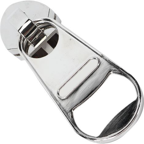 Ouvre-bouteille en alliage de zinc en forme de fermeture éclair, décapsuleur magnétique pour frigo, décoration de maison pour bar familial et soirée. (1/5)