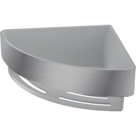 Inda - L.18 H.7 cm panier coulissant angulaire en acier blanc