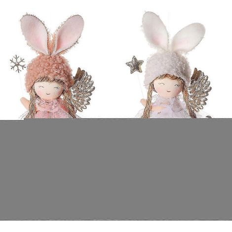 Pendentif ange de Noël, décoration à suspendre au sapin, décoration de table pour les fêtes de Noël (1/5)