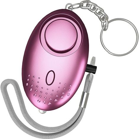 Alarma personal antiagresión Ensoleille de 150 dB, alarma de bolsillo con luz LED de alerta de hasta 100 metros para mujeres y niños. (1/5)