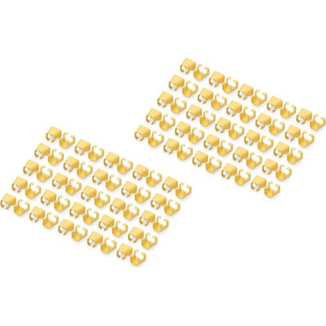 DIGITUS CLIPS DE COULEUR POUR CÂBLES PATCH RJ45 - ORGANISATION PAR COULEUR DES CÂBLES RÉSEAU - 100 PIÈCES - POUR CÂBLES LAN CAT